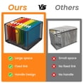 thumbnail image 4 of PHANCIR Mesh Metal Hanging File Organizer, Detachable Foldable File Folder for Home & Office, Large, 4 of 7