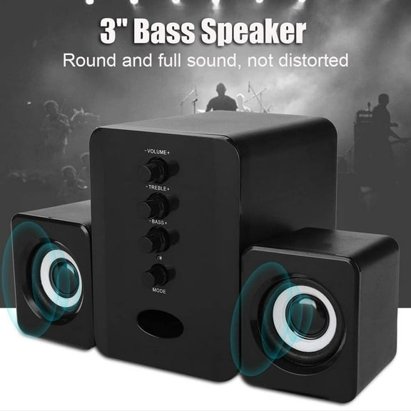 Music Speakers,SADA D-202 USB Wired Speaker Subwoofer TV Home Theater, for Desktop Laptop Notebook Tablet PC Smart Phone