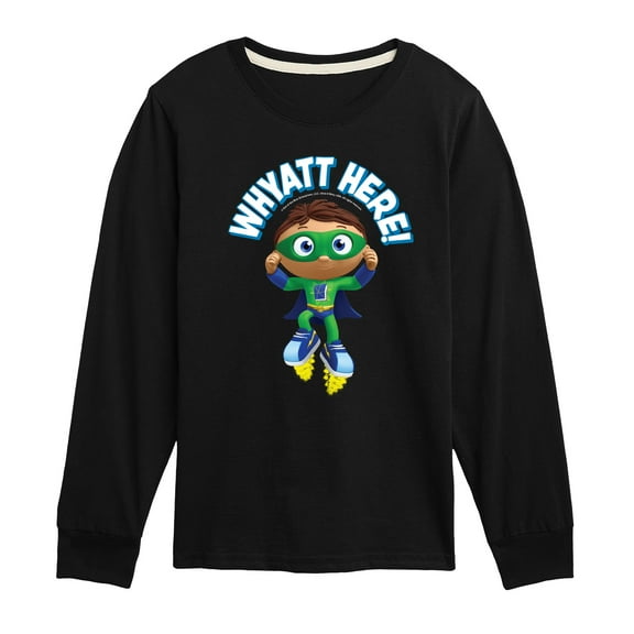 Super Why - Whyatt Here - Youth Long Sleeve T-Shirt
