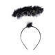 thumbnail image 5 of Diadema de Ángel, de Halo de Plumas, Accesorios para El Cabello, Accesorios de Disfraz de Ángel para Juegos de Rol, Puesta para Niñas Negro, 5 of 7