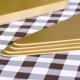 thumbnail image 3 of 100 bases triangulares pequeñas para servir mousse, bandejas desechables de papel para cupcakes (doradas), 3 of 7