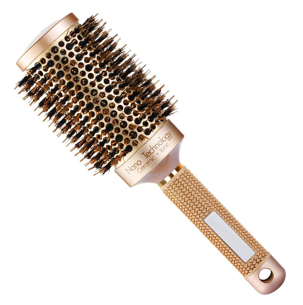 Round Hair Brush, Nano Technology Thermal Ceramic Barrel Ionic Anti