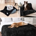 thumbnail image 6 of PetAmi Fluffy Waterproof Dog Blanket For Small Medium Dogs, Soft Warm Pet Sherpa Throw Pee Proof Couch Cover, Reversible Cat Puppy Bed Blanket Sofa Protector, Plush Washable Pad (Black, 24x32), 6 of 10