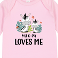 thumbnail image 4 of Inktastic Zebra My G-Pa Loves Me Boys or Girls Long Sleeve Baby Bodysuit, 4 of 5