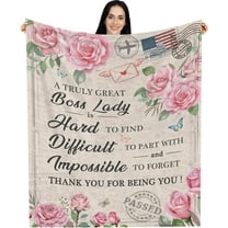 Difference Maker Gifts for Women, Thank You Appreciation Gifts for Women, Retirement Farewell Gifts for Coworkers Employee Friends, Positive Affirmations Office Gifts for Women Throw Blanket 60x50in