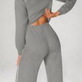 thumbnail image 5 of CIENVNSTG Womens 2 Piece Outfits Sweatsuits Fall Full Zip Sweatshirts Workout Pants Matching Lounge Sets Tracksuits 2026 Gray 2XL, 5 of 5