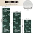 thumbnail image 4 of Dark Green Christmas Tree Pattern Kitchen Rugs Sets Of 3,Kitchen Runner Rugs Non Skid Washable,Decorative Kitchen Floor Mats for Kitchen,Sink,Laundry,17"x30"+ 17"x47" + 17"x59", 4 of 6