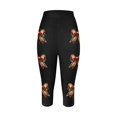 thumbnail image 3 of MKLEKYY Leggings deportivos para mujer, leggings deportivos casuales de moda con estampado de rugby para mujer, pantalones de yoga, leggings capri 2097, 3 of 3