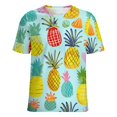 thumbnail image 5 of Lunarable Pineapple Women's T-Shirt Short Sleeve T Shirts Tops Tee Ladies Loose T, 5 of 6