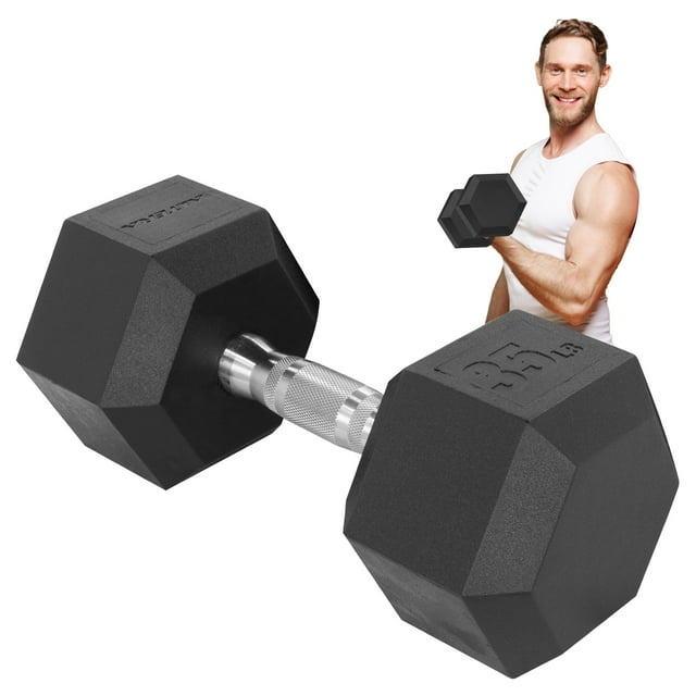 Mancuerna Hexagonal Altera Acero Forro de Neopreno 35 Lbs