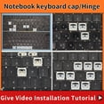 thumbnail image 2 of Replacement Keycap Key cap Hinge Button for Macbook Pro Retina A1534 A1706 A1707 A2159 A1989 A1990 A1932 Keyboard Accessories Send picture hinge, 2 of 5