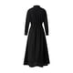 thumbnail image 3 of VISgogo Vestido elegante para mujer, color sólido/estampado de leopardo, manga larga, vestido camisero con cintura ceñida, S-XXXXXL VISgogo  moda, 3 of 9