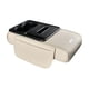 thumbnail image 1 of Almohadilla Universal para Reposabrazos de Coche con Organizador Interior Central Porta Vasos Espacio para Teléfono Y Compartimiento para Pañuelos PU blanco, 1 of 9