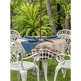 thumbnail image 3 of Outdoor Tablecloths with Umbrella Hole & Zipper, Western Texas Star Retro Round Tablecloths 60 Inch, Rustic Vintage Berry Black Beige Plaid Waterproof Table Cloth, Patio/Pool/Picnic Table Covers, 3 of 8