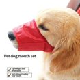 thumbnail image 3 of 5pcs Adjustable Dog Muzzle Breathable Mesh Pet Mouth Cover Anti Barking Biting Muzzles For Golden Retriever Dogs, 3 of 5