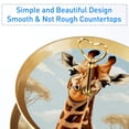 thumbnail image 2 of Giraffe Elegant Earring Holder Stand with Plastic Discs and Iron Pillars | 32cm Height, 21cm/24cm/27cm Plates, 2 of 6
