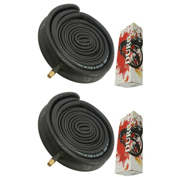 2 Duro Tubes 27" x 1 1/8" 1.1/4" 27mm Thorn Resistan American Valve. Set of Tube. Pair of Tubes. Two Tubes. 27" bicycle tube, 27" bike tube