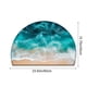 thumbnail image 3 of Uuiauoio Half Circle Bath Mat Non-Slip, Bathroom Rugs, Rubber Backing Absorbent Quick Dry Machine Washable Carpet for Bathroom Floor, Bedroom Home Decor 16" x 24", 3 of 6