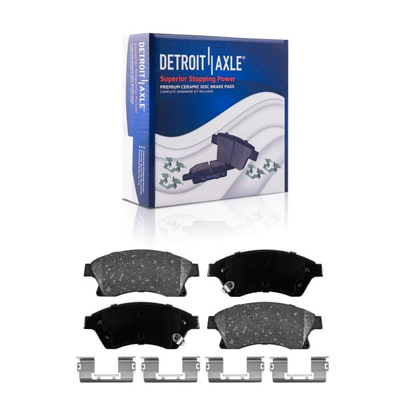 Detroit Axle - Front Brake Pads for 2011-2015 Chevrolet Cruze, 2012-2017 Sonic 2013 2014, Ceramic Brake Pads w/Hardware Replacement