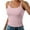 Pink, variant on Lixiuxyad Slim Fit Tank Top Women's Casual Camisole Tank Top Basic Solid Sleeveless Undershirt For Spring Summer Comfortable Layering With Jeans(Blue L)