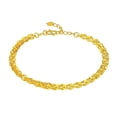 thumbnail image 2 of HomeKingdee 1 Pcs Gold Color​ Plated Shining Tail Bracelet for Women - Fashion Versatile Retro Mesh Chain Jewelry Gift for Mother's Day Birthday Valentine's Day, 2 of 9