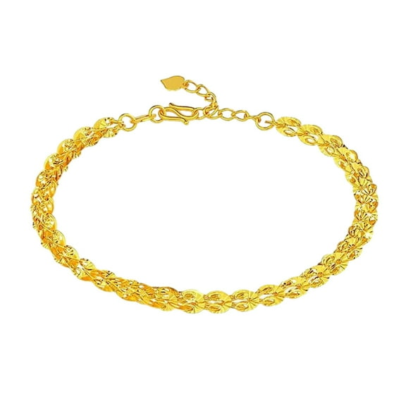 Mother's Day Gifts Moocorvic Bracelets Women Plated Shining Tail Bracelet Women's Fashion Versatile Unique And Gold Plated Chain Retro Handicraft