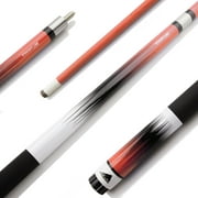 Mizerak 58" Deluxe Composite Neon Fade Cue - Red - With Straight Line Composite Technology to Prevent Warping