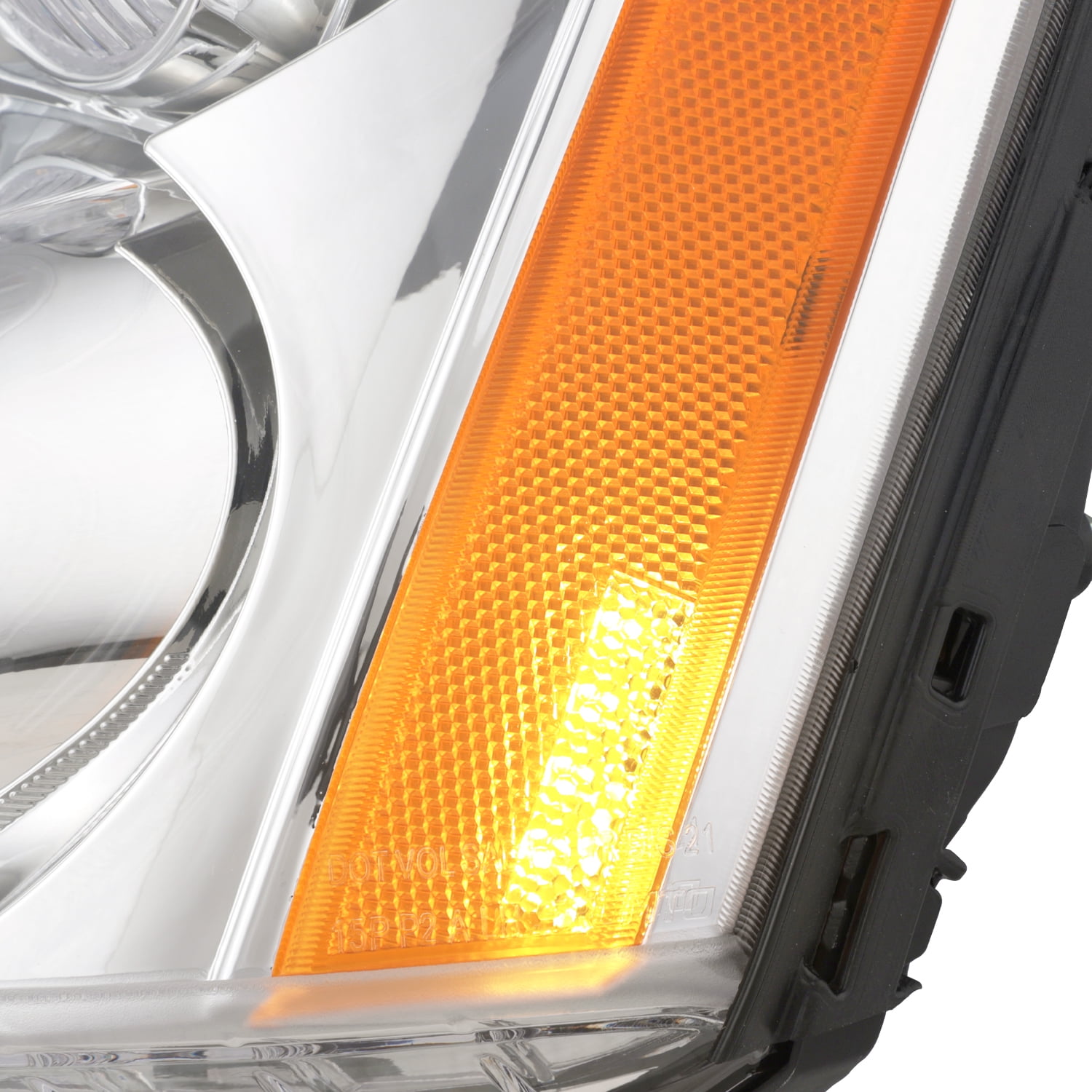 AKKON - Fits 2006-2011 Cadillac DTS [HID/Xenon Type] Projector Chrome Headlights Pair Driver+Passenger Re-use HID Kit