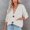 White, variant on Turilly Womens Jackets Ladies Clearance, Women Casual Patchwork Leopard Long Sleeve Knit Pullover V-neck Sweater Coat