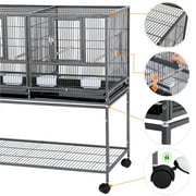 Renwick Divided Breeder Metal Cage for Small Birds