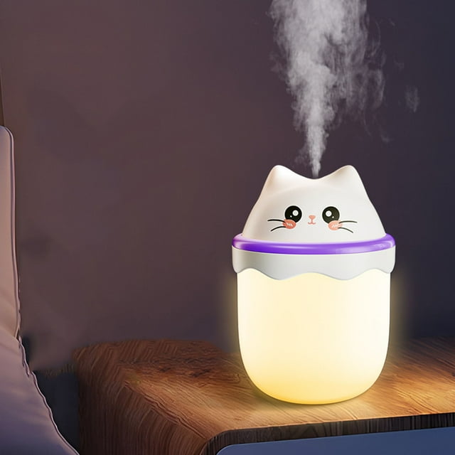 HIGERH Mini Desktop Humidifier for Office Home & Car | Ultra Quiet 36Db Operation | Compact 0.5L Water Tank | Portable Personal Humidifier for Desk Travel & Pet Spaces