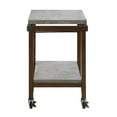 thumbnail image 6 of Coaster 2 Tier Concrete Bar Cart in Chestnut and Gray, 6 of 7