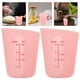 thumbnail image 1 of OULII 2Ud Tazas De Medición De Silicona Rosa Con Visible Para Cocina, 1 of 8
