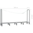 thumbnail image 4 of vidaXL Firewood Rack Anthracite 240x35x120 cm Steel, 4 of 5