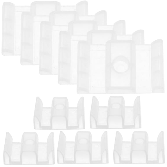 GOOHOCHY Glass Shower Door Track Guide 10Pcs Transparent Plastic Bumpers for Anti Collision in Shower Rooms