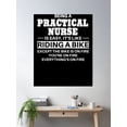 thumbnail image 2 of Practical Nurse Riding A Bike Poster Wall Art, Modern Wall Decor, 8x12 UNFRAMED, 2 of 3