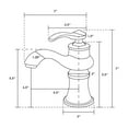 thumbnail image 4 of American Imaginations 23.75-in. W 1 Hole Ceramic Top Set In White Color - Drain Incl. AI-32457, 4 of 9