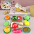 thumbnail image 1 of New Simulation Kitchen Pretend Toy Classic Game Montessori Educational Toy For Children Kids Gift Cutting Fruit Vegetable Set, 1 of 7