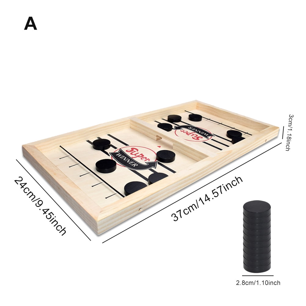 Wooden Desktop Hockey Table Game Set Funny Classic Battle Board Games For Family 