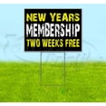 thumbnail image 1 of New Years Membership (18" x 24") Yard Sign, Includes Metal Step Stake, 1 of 6