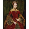 thumbnail image 2 of Hans Eworth 12x14 Black Ornate Wood Framed Double Matted Museum Art Print Titled: Portrait of Mary Fitzalan, Duchess of Norfolk (1565), 2 of 5