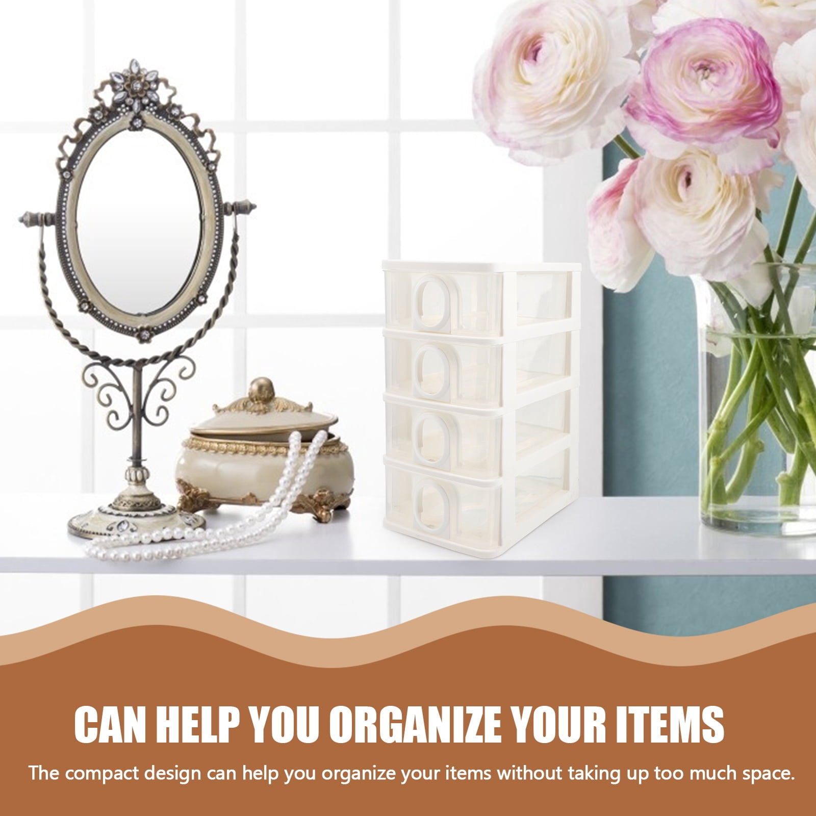 WRISTBIQUE Desk Organizers And Accessories Storage Organizer Plastic 1Pcs With Large Capacity