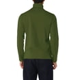 thumbnail image 3 of INSPIRE CHIC Men's Pullover Turtle Neck Long Sleeves Stretchy Slim Fit Tops 38 ArmyGreen, 3 of 7