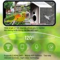 thumbnail image 3 of Wifi Smart Smart Bird Anderer Camera 1080p Captura Automática Video de Aves y Deteción de Movimiento Notificación en Tiempo Real Ai Identificar Especies de Aves IP65 Tarjetas, 3 of 7