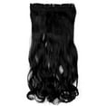 thumbnail image 3 of SAYFUT 24"-29" Curly Clip in Synthetic Hair Extensions, Style T5C-C, 3/4 Full Head One Piece 5 Clips, 3 of 5