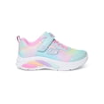 thumbnail image 3 of Skechers Girls Rainbow Flash-Light Up Velcro Strap Sneakers, 3 of 6