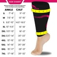 thumbnail image 3 of Mojo Compression Socks Footless for Women & Men 20-30mmHg Black/Pink, 5X-Large, 3 of 5