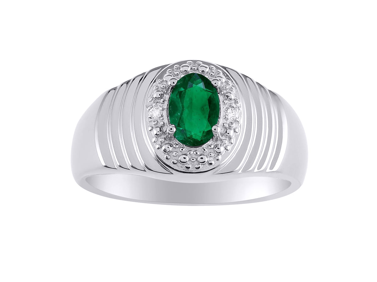 Details about   925 Silver Emerald Ring 5 mm Square Emerald Solitaire Ring Emerald Men Ring