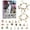 E, variant on TS 24-Day Christmas Advent Calendar, TS Christmas Advent Calendar Christmas Advent Countdown Decoration 24 Piece Gift Clearance Sale