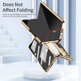 thumbnail image 5 of Decase for Samsung Galaxy Z Fold 6 Case with Hinge Protection, Ultra Thin Built-in Screen Protector Kickstand Back Cover,Wireless Charger Compatible,Rugged Protection Slim Z Fold 6 Case,White+Gold, 5 of 7